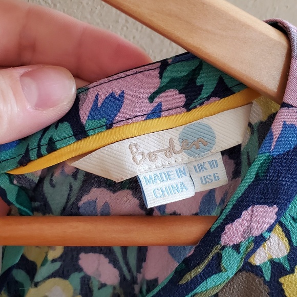 Boden floral sleeveless top sz 6 - Picture 5 of 7